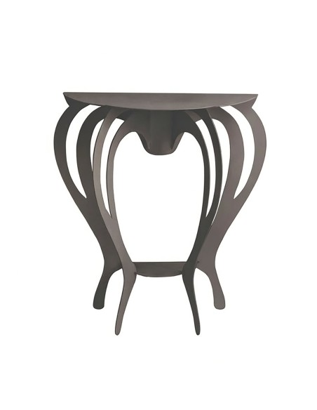 Arti & Mestieri - Piccola consolle di design Ballerina fango 80 x 35 x 80 cm di altezza