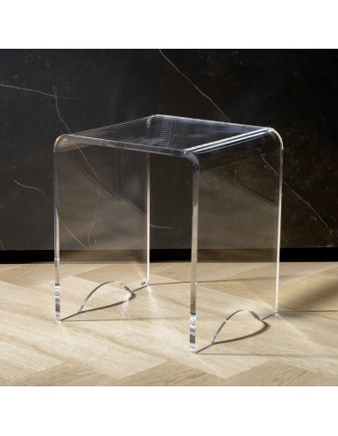 Vesta Home - Sgabello Othello Xs·trasparente·32,5 X 29,5 X 36,5 H Th. 12 Mm