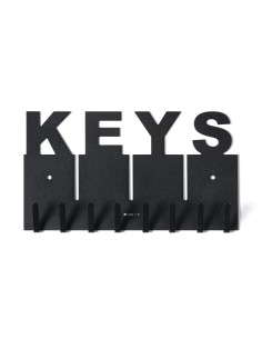 Arti & Mestieri - Portachiavi di design Keys nero 29x16h cm