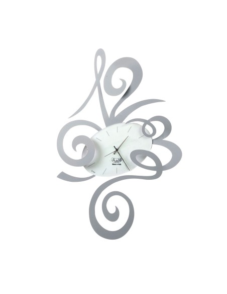 Arti & Mestieri - Orologio da parete di design Robin piccolo alluminio-34 x 51 cm di altezza