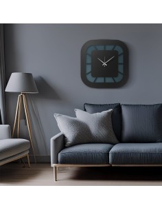 Arti & Mestieri - Orologio da parete minimal Exo avorio/fango 50x50h cm 2
