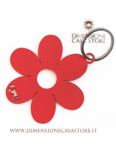 Arti & Mestieri - Portachiavi di design Fiorellino-rosso 2
