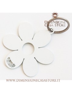 Arti & Mestieri - Portachiavi di design Fiorellino-bianco 2