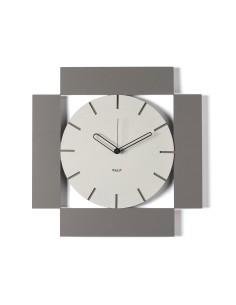 Arti & Mestieri - Orologio da parete minimal Radical fango/avorio 50x50h cm