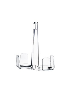 Vesta Home - Portabicchieri Doppio Like Water·trasparente·18 X 9 X 20,5 H Th. 5 Mm