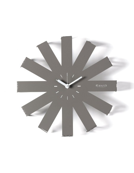 Arti & Mestieri - Orologio da parete di design Lumor  fango/bianco marmo ⌀ 37,5x6,5P cm
