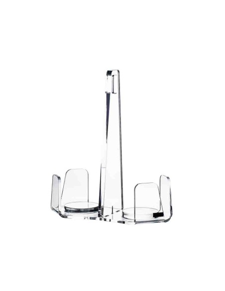 Vesta Home - Portabicchieri Doppio Like Water·trasparente·18 X 9 X 20,5 H Th. 5 Mm