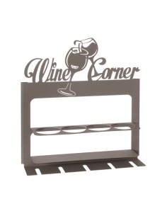 Arti & Mestieri - Porta bottiglie da parete moderno Wine Corner-fango 45 x 10 x 45 cm di altezza 2