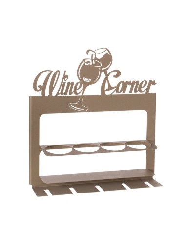 Arti & Mestieri - Porta bottiglie da parete moderno Wine Corner-45 x-beige 10 x 45 cm di altezza
