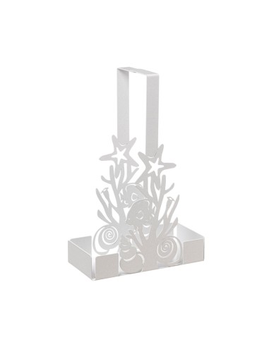 Arti & Mestieri - Porta bicchieri con coralli Nettuno Bianco marmo 8x16x27h