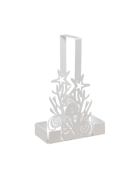 Arti & Mestieri - Porta bicchieri con coralli Nettuno Bianco marmo 8x16x27h