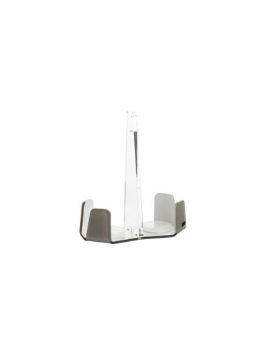 Vesta Home - Portabicchieri Doppio Like Water·tortora Monosatinato·18 X 9 X 20,5 H Th. 5 Mm