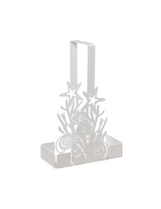 Arti & Mestieri - Porta bicchieri con coralli Nettuno Bianco marmo 8x16x27h