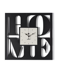 Arti & Mestieri - Orologio da parete di design Home nero/avorio 50x50h cm