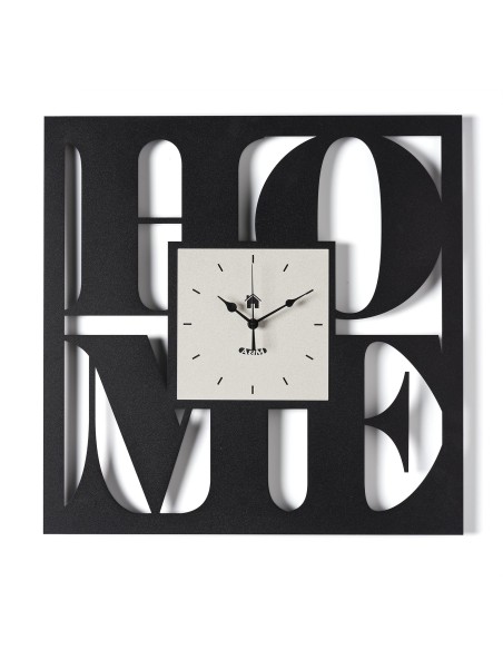 Arti & Mestieri - Orologio da parete di design Home nero/avorio 50x50h cm