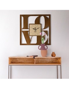 Arti & Mestieri - Orologio da parete di design Love nero/avorio 50x50h cm 2