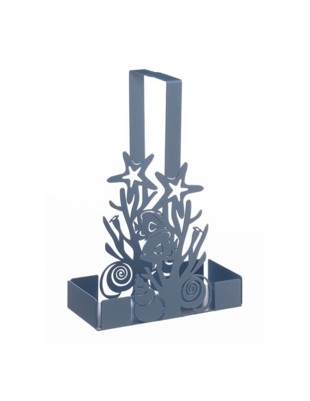 Arti & Mestieri - Porta bicchieri con coralli Nettuno Azzurro 8x16x27h
