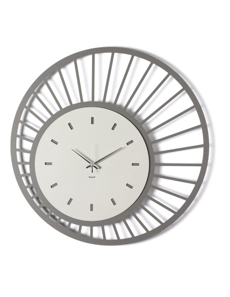 Arti & Mestieri - Orologio da parete di design Ray fango/avorio ⌀ 70 cm