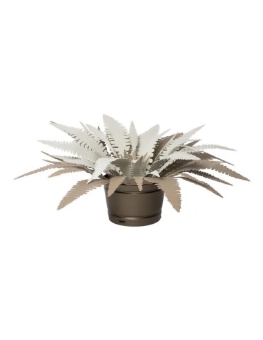 Arti & Mestieri - Lampada da terra pianta felce grande Beige Avorio Ø100x50h