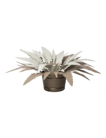 Arti & Mestieri - Lampada da terra pianta felce grande Beige Avorio Ø100x50h