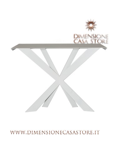 Arti & Mestieri - Consolle di design Zeus-bianco cm  32x13Px33H