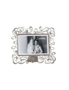 Arti & Mestieri - Portafoto Scarabocchio piccolo orizzontale oro laccato 22x19h cm (15x10h cm formato foto) 2