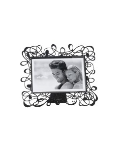 Arti & Mestieri - Portafoto Scarabocchio piccolo orizzontale nero 22x19h cm (15x10h cm formato foto)