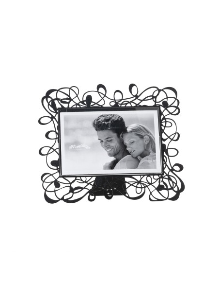 Arti & Mestieri - Portafoto Scarabocchio piccolo orizzontale nero 22x19h cm (15x10h cm formato foto)
