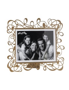 Arti & Mestieri - Portafoto Scarabocchio maxi orizzontale oro laccato  36x32,5h cm (25x20h cm formato foto)