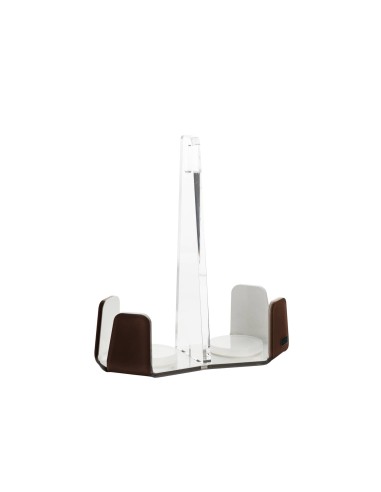 Vesta Home - Portabicchieri Doppio Like Water·marrone Monosatinato·18 X 9 X 20,5 H Th. 5 Mm
