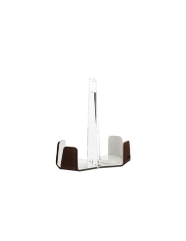 Vesta Home - Portabicchieri Doppio Like Water·marrone Monosatinato·18 X 9 X 20,5 H Th. 5 Mm
