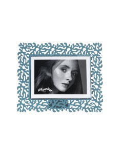 Arti & Mestieri - Portafoto Corallo grande orizzontale bianco marmo 26x22h cm (18x13h cm formato foto) 2