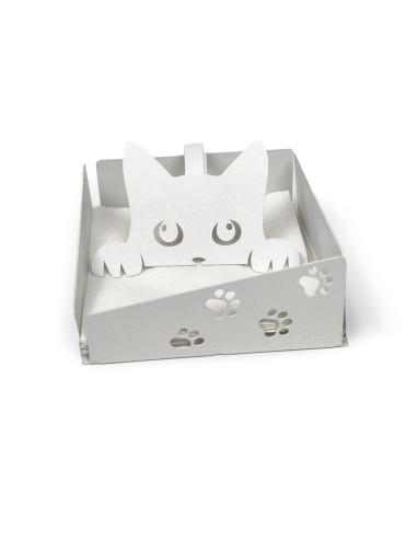 Arti & Mestieri - Portatovaglioli Silvestro-bianco marmo cm 17x17x6,5H