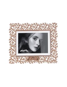 Arti & Mestieri - Portafoto Corallo grande orizzontale mocha  26x22h cm (18x13h cm formato foto)