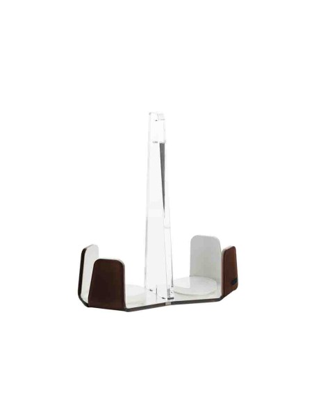 Vesta Home - Portabicchieri Doppio Like Water·marrone Monosatinato·18 X 9 X 20,5 H Th. 5 Mm
