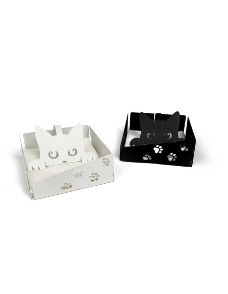 Arti & Mestieri - Portatovaglioli Silvestro-bianco marmo cm 17x17x6,5H