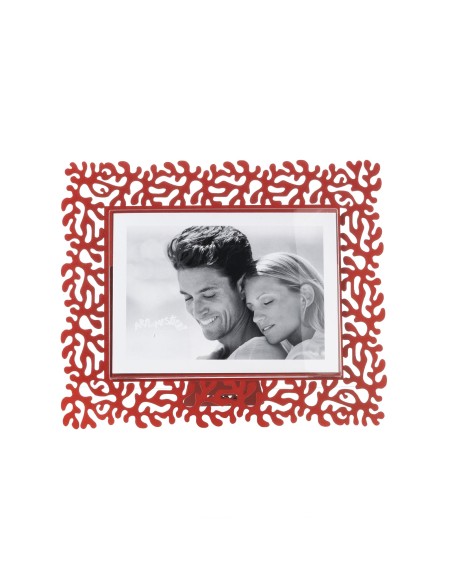 Arti & Mestieri - Portafoto Corallo grande orizzontale rosso 26x22h cm (18x13h cm formato foto)