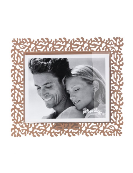 Arti & Mestieri - Portafoto Corallo maxi orizzontale mocha 33,5x29h cm (25x20h cm formato foto)