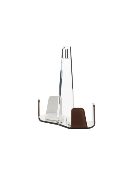Vesta Home - Portabicchieri Doppio Like Water·marrone Monosatinato·18 X 9 X 20,5 H Th. 5 Mm