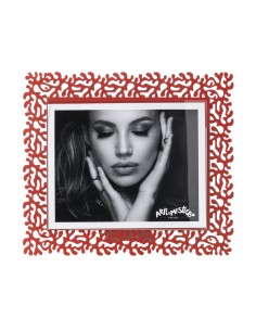 Arti & Mestieri - Portafoto Corallo maxi orizzontale rosso 33,5x29h cm (25x20h cm formato foto)