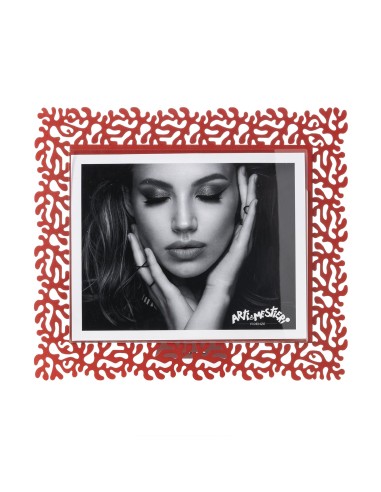 Arti & Mestieri - Portafoto Corallo maxi orizzontale rosso 33,5x29h cm (25x20h cm formato foto)