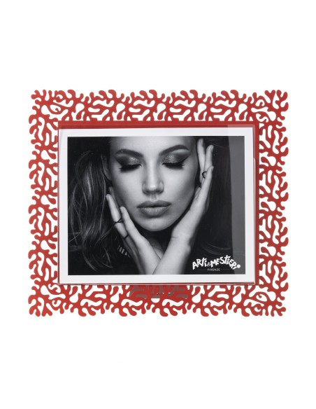 Arti & Mestieri - Portafoto Corallo maxi orizzontale rosso 33,5x29h cm (25x20h cm formato foto)