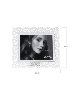 Arti & Mestieri - Portafoto Corallo maxi orizzontale blu oltremare 33,5x29h cm (25x20h cm formato foto) 2