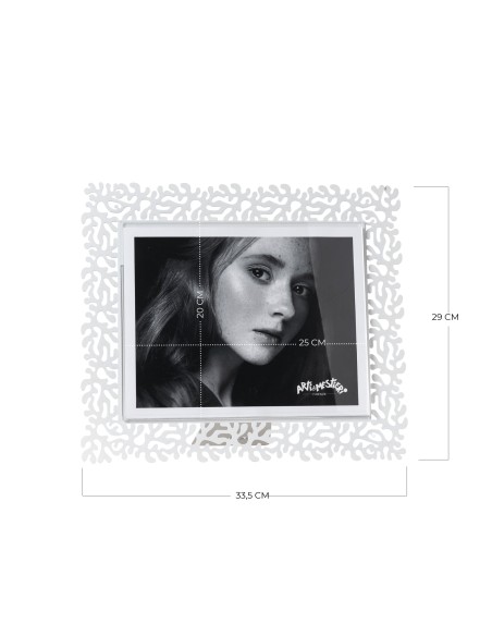 Arti & Mestieri - Portafoto Corallo maxi orizzontale blu oltremare 33,5x29h cm (25x20h cm formato foto)