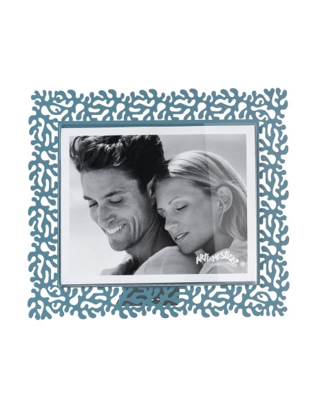 Arti & Mestieri - Portafoto Corallo maxi orizzontale blu oltremare 33,5x29h cm (25x20h cm formato foto)
