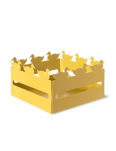 Arti & Mestieri - Cestino pane Duck-21x21x12h cm-ocra