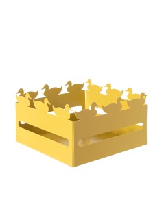 Arti & Mestieri - Cestino pane Duck-21x21x12h cm-ocra 2