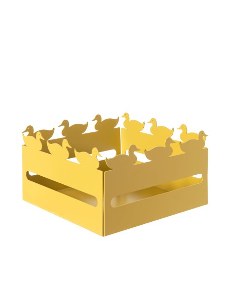 Arti & Mestieri - Cestino pane Duck-21x21x12h cm-ocra