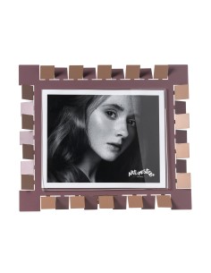 Arti & Mestieri - Portafoto Vertigo maxi orizzontale mocha/ametista 34,5x29,5h cm (20x25h cm formato foto)
