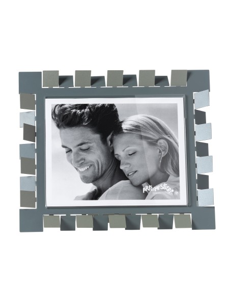Arti & Mestieri - Portafoto Vertigo maxi orizzontale mocha/ametista 34,5x29,5h cm (20x25h cm formato foto)